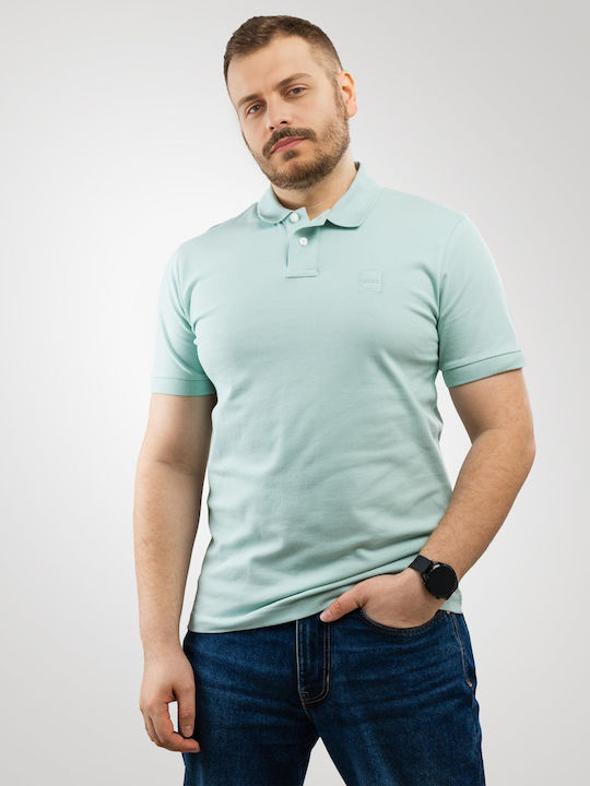 Boss Polo T-shirt Τιρκουάζ