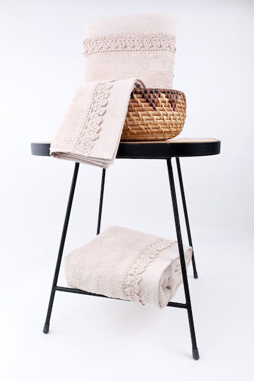 Liolios Home Σετ 3τμχ Small Flower Βάρους 500gr/m² Liolios Home Σετ 3τμχ Small Flower Βάρους 500gr/m²