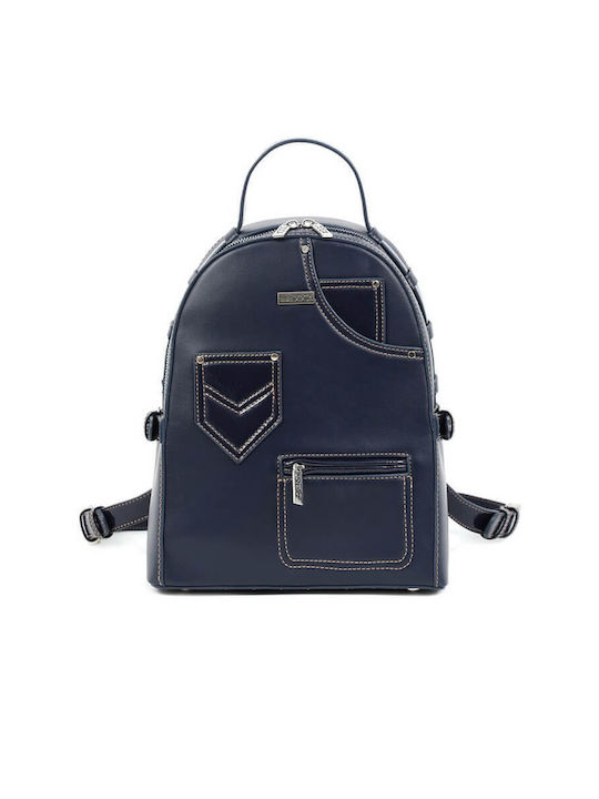 Doca Damen Tasche Rucksack Blau