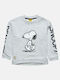 Kinderoberteile Langärmelig Graue Snoopy