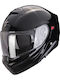 Exo 930 Evo Solid Black Motorcycle Helmet Full Face ECE 22.06 with Sun Visor