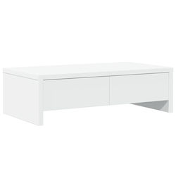 vidaXL Stand Desk Mounted Monitor with Drawers ...