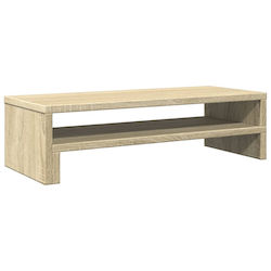 vidaXL Stand Desk Mounted Monitor Sonoma Oak Br...