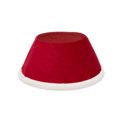 Plastona Christmas Tree Skirt Red with Furry Texture M32xP25xH56cm.