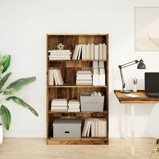 Bookcase Coffee 80x24x143cm