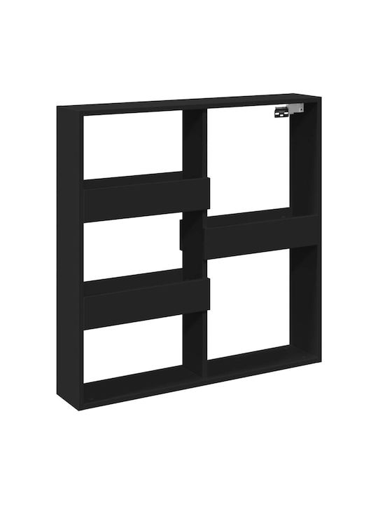 Cabinet Wall Black 80x15x80cm