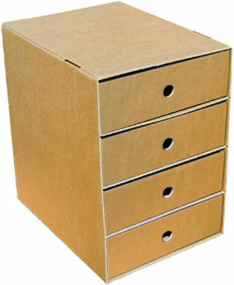 Next Drawer Unit 4 Drawers Kraft A4 H36xW33xD24cm