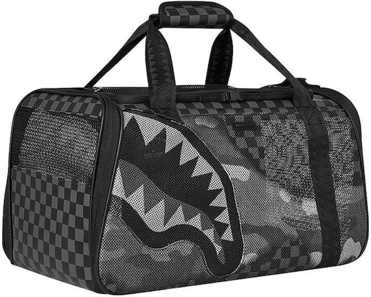 Sprayground Split Up Camo Tear Waterproof Dog/Cat Carrying Black Shoulder Bag for 7kg Pets L45.7xW25.5xH25.5cm