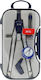 M&G Metallic Compass with Point, Pencil, Circle Cutter Gray
