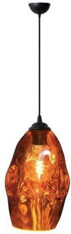 Lustră Meteor Cupru Max 60w E27 Sticlă