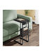 Side Table with Built-in Outlets & USB 40x30x62 Vasagle LET356B02 Wood Metal