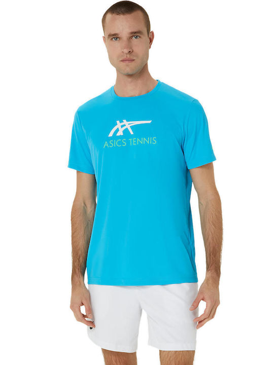 ASICS Herren Sport T-Shirt Kurzarm Blu