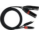 Dzzx300 Zzipp Καλώδιο Αντάπτορας 2 X Rca Αρσενικό 2 X Xlr Αρσενικό 3m