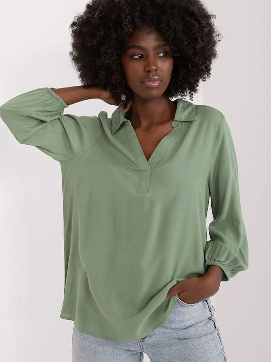 Sublevel Damen Bluse Khaki