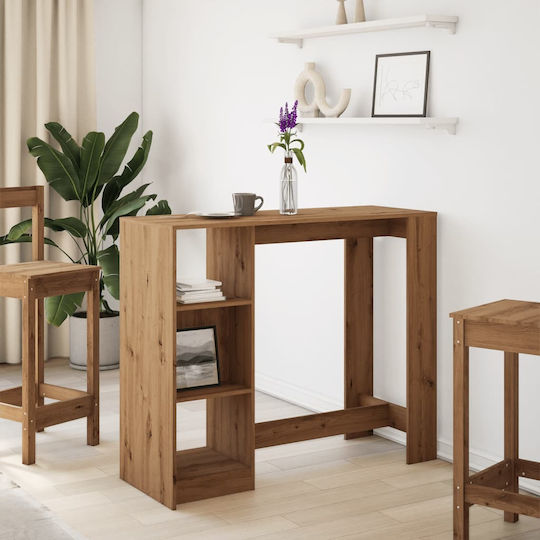 Vidaxl Konsolentisch Regal Braun Eiche 124x46x103,5cm Holzwerkstoff 1 Stück Braun