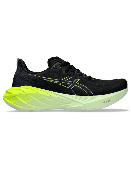 ASICS Novablast 4 Ανδρικά Αθλητικά Παπούτσια Running Blk / Ylw