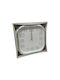 Wall Clock 735d 100034 White Silver