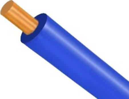 SGL Καλώδιο Ρεύματος τύπου SiHF με Διατομή 1x2.5mm² σε Μπλε Χρώμα 1m Εύκαμπτο
