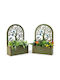 Costway Planter Box Metal De bronz 40x17x60cm.