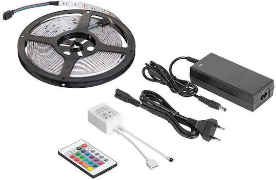 Kit Bandă LED RGB IP20 3600 Lm 5 m Lungime 28 W Controler Telecomandă