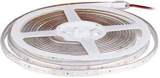LED лента бяла дължина 5 м 12V DC мощност 27.5W IP65 3300 lm