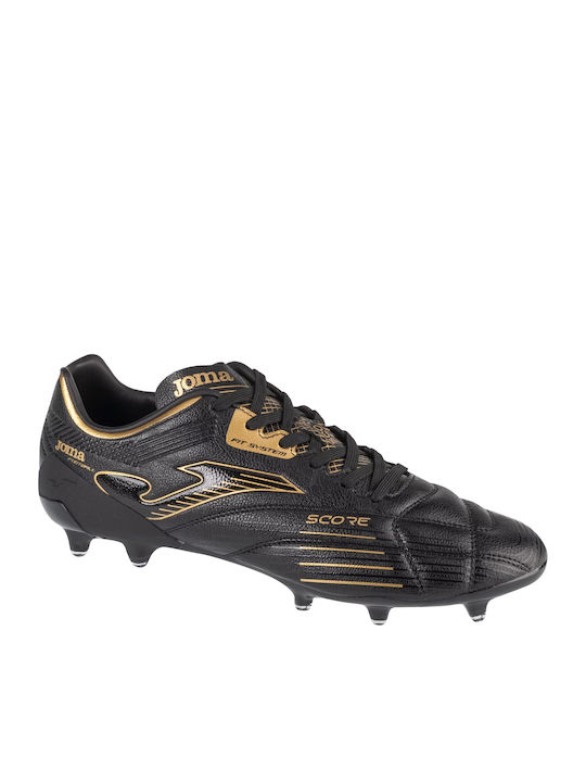 Joma Score Football Shoes with Cleats Black
