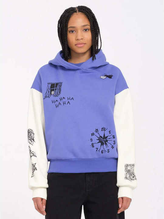 Keutchi Hoodie Γυναικείο Φούτερ με Κουκούλα Ballpoint Blue