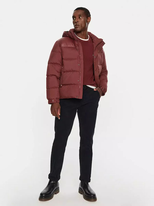 Jacke Puffer Burgundisch