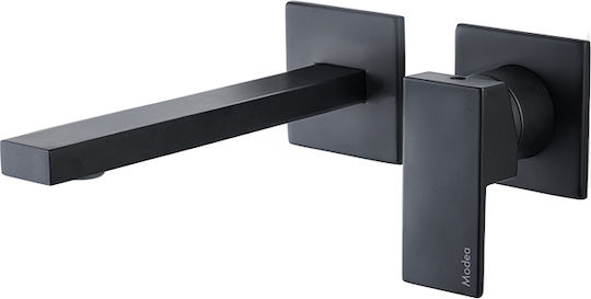 Viospiral Set Mischer & Auslauf für Wandmontage für für Waschbecken 1 Ausfahrt Bronze