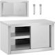 Gastronomischer Wandschrank Schiebetüren Stahl 120 Kg 90 X 40 X 50 Cm