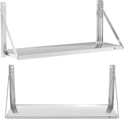 Folding Wall Shelf Food Service Stainless Steel 40 Kg Capacity 100 X 30 Cm Folding Wall Shelf Food Service Stainless Steel 40 Kg Capacity 100 X 30 Cm