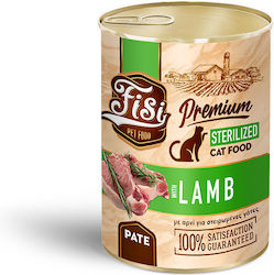 Fisi Wet Food for Adult Cat in Can with Lamb 400gr FS008