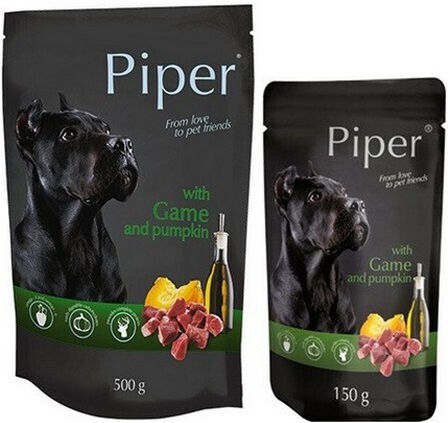 Dolina Noteci Piper Wet Food Dogs in Pouches with Bushmeat, Pumpkin, Deer, Meat and Vegetables 150gr