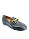 Δερμάτινα Γυναικεία Loafers σε Μαύρο Χρώμα
