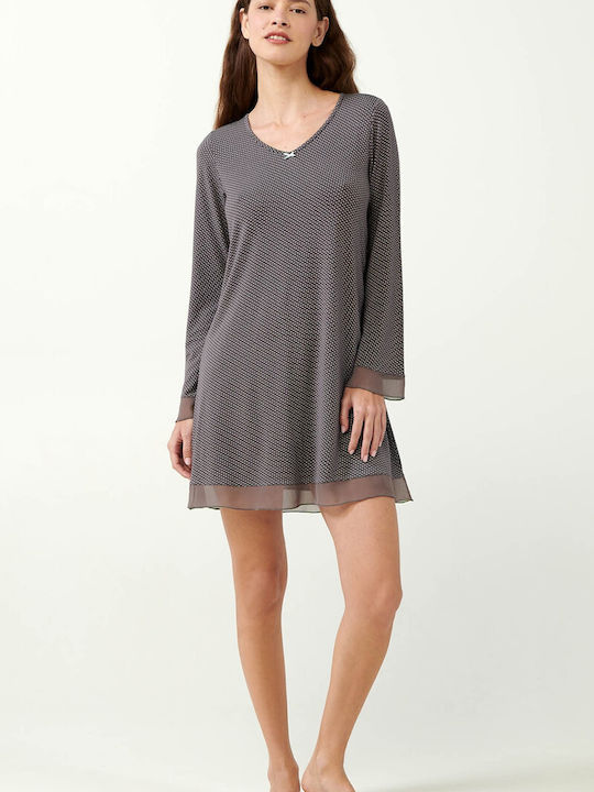 Vamp Winter Women's Nightdress Grey