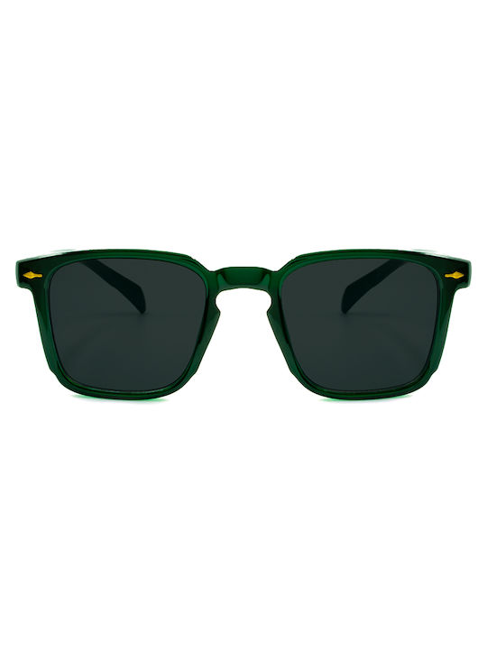 Awear Dan Sunglasses with Green Plastic Frame and Black Lens