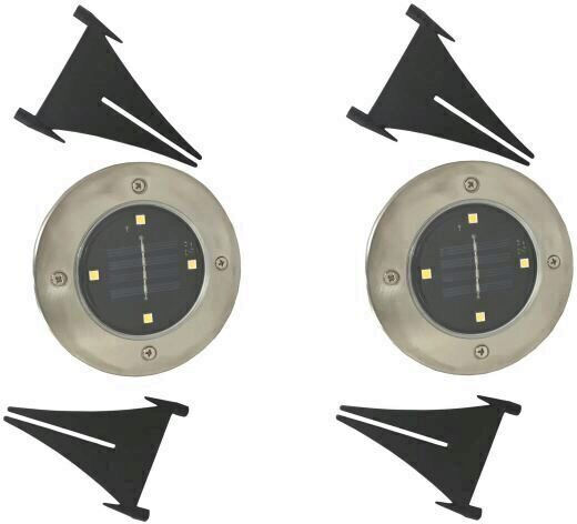 Set 2 Strend Pro Izar Solar Lamps Gruid 120x140 Mm 4 Led