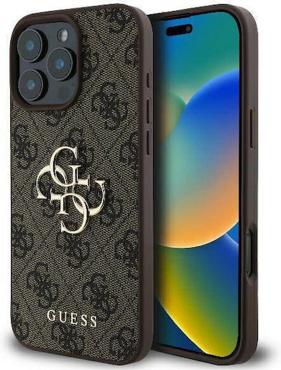 Guess Umschlag Rückseite Synthetisches Leder Braun (iPhone 17 Pro Max / iPhone 17 Pro / iPhone 16 Pro Max)