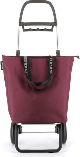 Plus Mf Shopping Trolley Burgundy 44x44x44cm