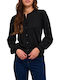 Kaffe Women's Knitted Cardigan with Buttons Black