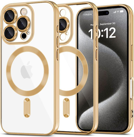 Tech-Protect Magflex Back Cover Tempered Glass Shiny Gold (iPhone 16 Pro)