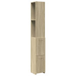 vidaXL Wall Hung Cabinet Bathroom Column Cabinet L25xD26.5xH170cm Sonoma