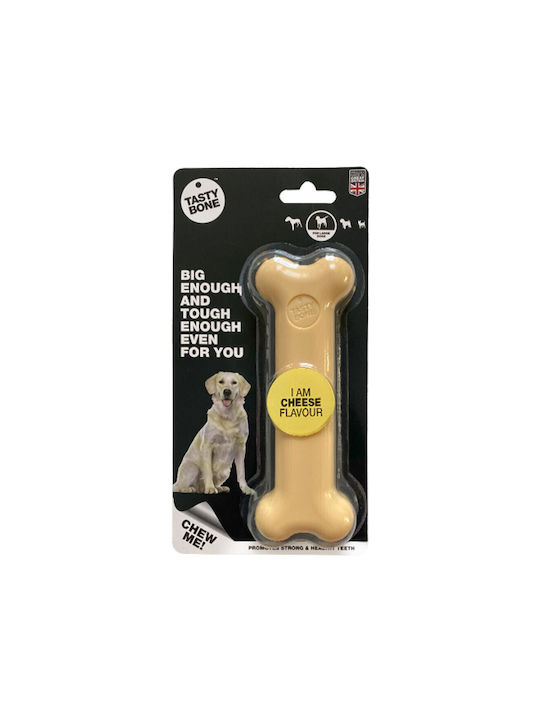 Tasty Bone Υφασμάτινο Παιχνίδι Κόκκαλο Σκύλου με Γεύση Τυρί Large 16εκ. Μπεζ 1τμχ
