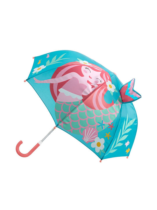 Stephen Joseph Kids Curved Handle Umbrella Turquoise