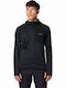 Men's Fleece Cardigan with Hood Black