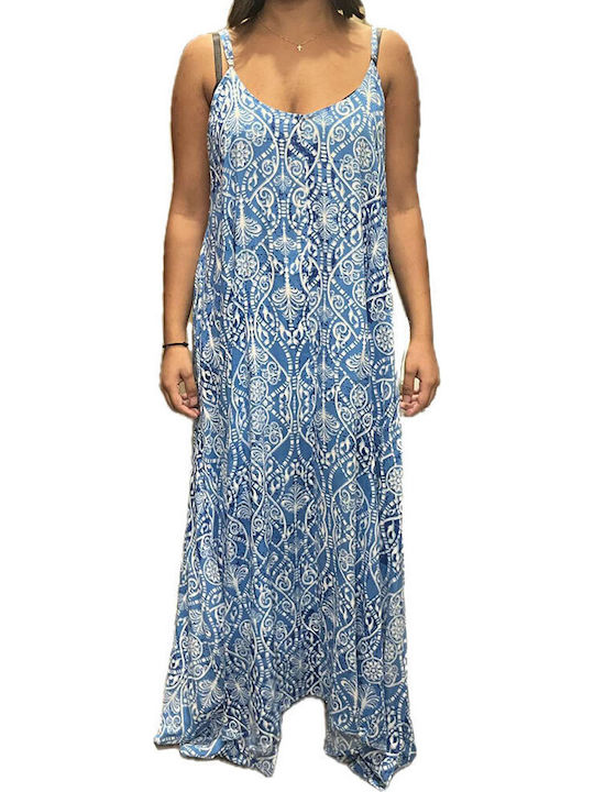 Platinum Fashion Women's Maxi Caftan Beachwear Light Blue