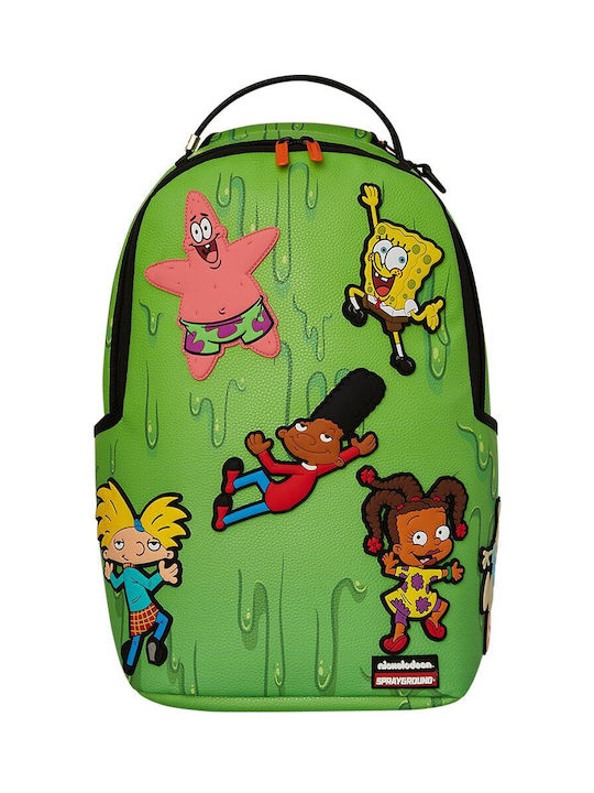 Sprayground 90's Σχολική Τσάντα Πλάτης Γυμνασίου - Λυκείου σε Πράσινο χρώμα