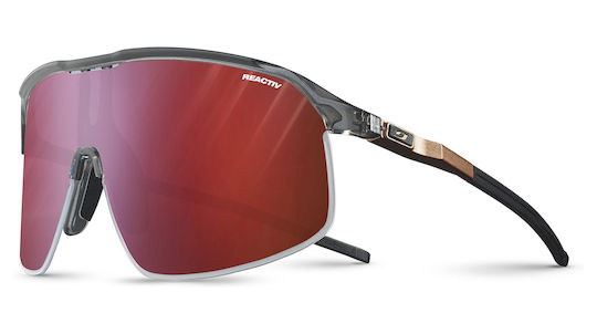 Julbo Fahrradbrillen mit Braun Rahmen und Photochrom Linsen