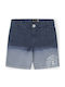Kinder-Shorts/Bermudas Stoff Marineblau