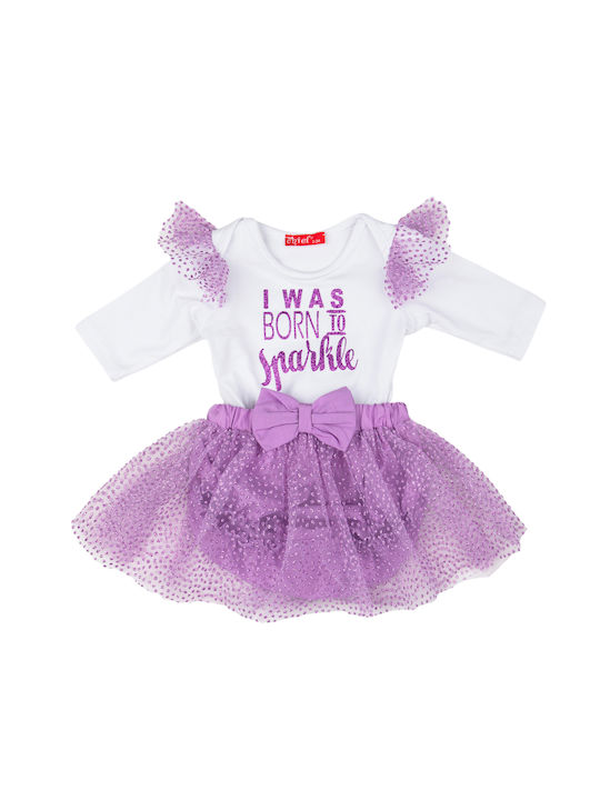 Chief Kids Set with Skirt Winter 2pcs Lilac